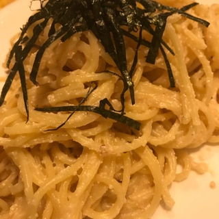 明太ホワイトソーススパゲティ